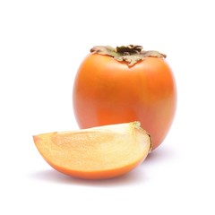 Persimmon fruit isolated on white background