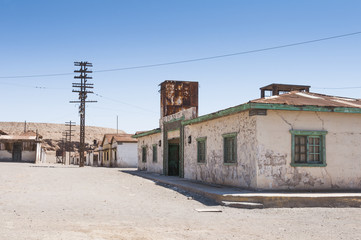 Saltpeter works of Humberstone, deserted town in Chile