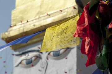 Flag prayer at Boudhanath, Kathmandu