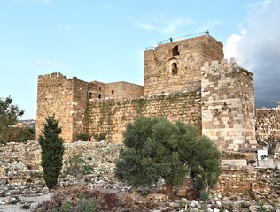 Fototapeta na wymiar Byblos Crusader Castle