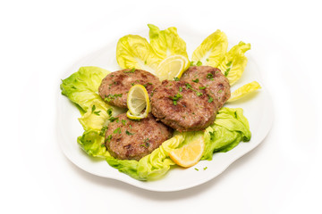 Hamburger di manzo fritti