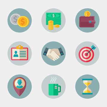 Business icon set
