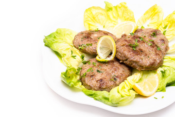 Hamburger di manzo fritti