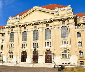 Fototapeta na wymiar Building of the University, Debrecen city, Hungary