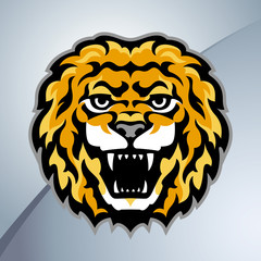 Lion head mascot