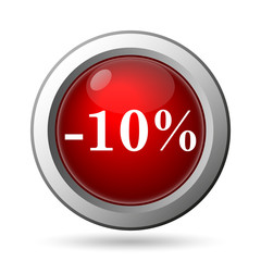 10 percent discount icon