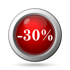 30 percent discount icon