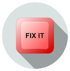 Fix it red button icon