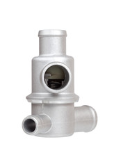 thermostat with car on a white background