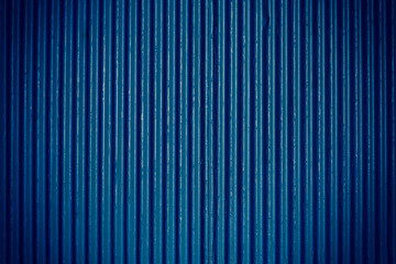 Navy blue corrugated sheet metal