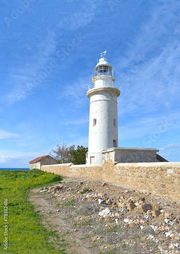 "Phare de Paphos (Chypre )" photo libre de droits sur la banque d