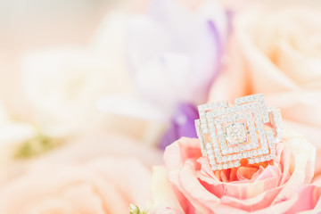 ring on rose