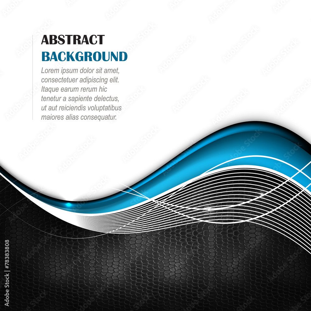Aufkleber abstract vector background with wave and leather texture