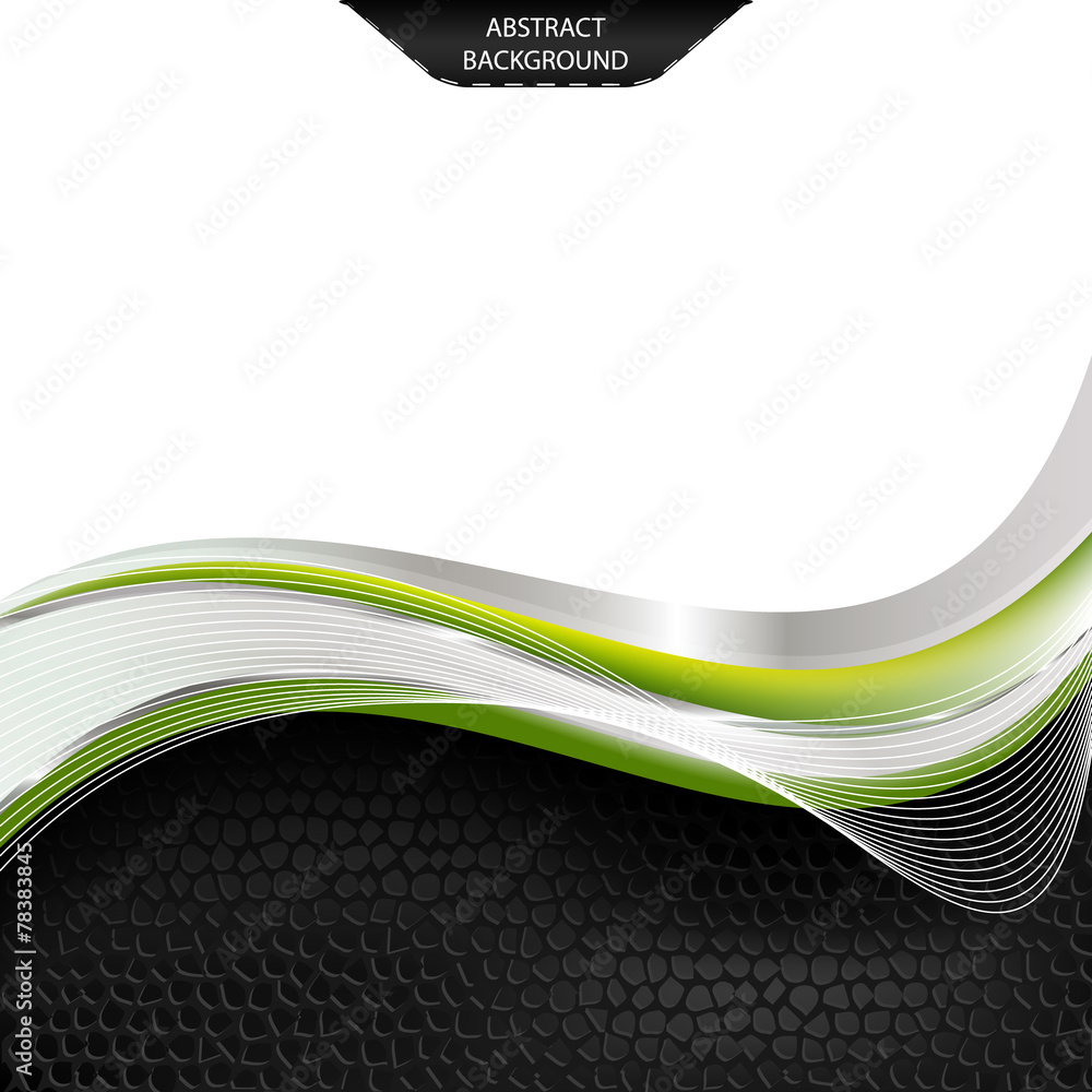 Aufkleber abstract vector background with wave and leather texture