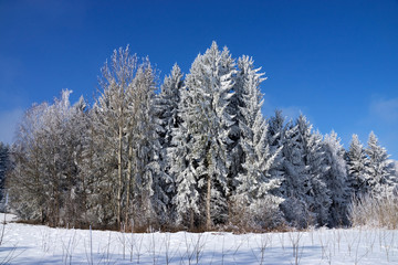 Eiszeit in Mühlberg, Bayern, Deutschland