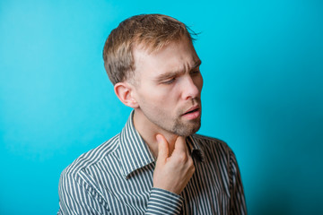 Man With Sore Throat