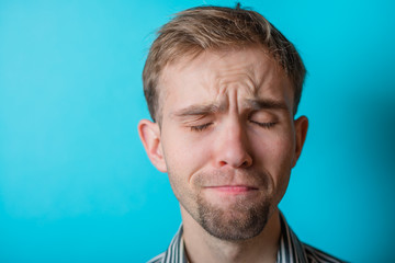 portrait of sad man