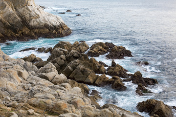 Fototapeta na wymiar cliffs and waves