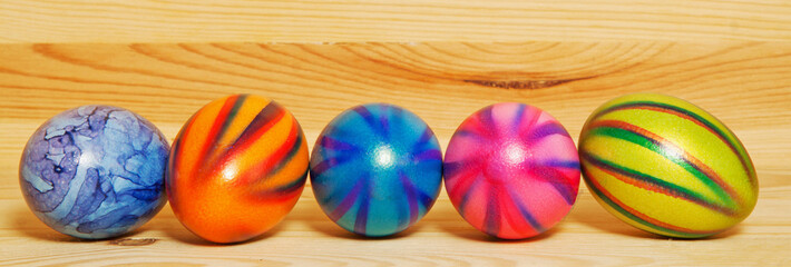 Colorful Easter eggs.