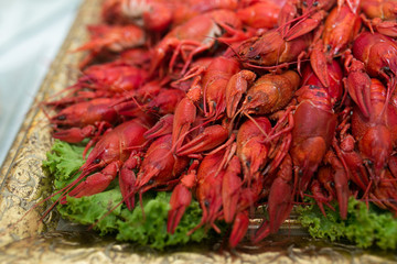Red cooked crayfish