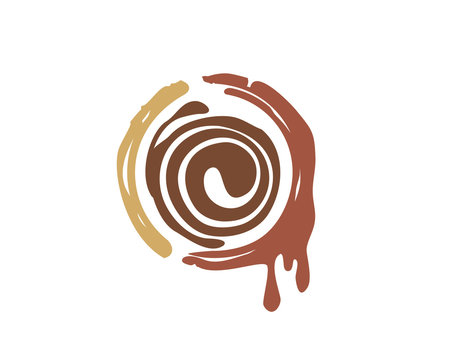 Pictograph of stain ring coffee for template logo, icon, identity vector designs, and graphic resources.