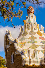 Le parc Guell de Antonio Gaudi à Barcelone