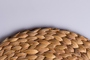 Background. Wicker texture has made from banana and rattan. Circ