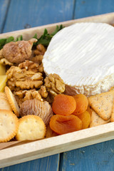cookies with nuts, dry fruits and cheese