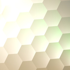 White Hexagon Wall Background - Simple Blank Copy Space - Lots
