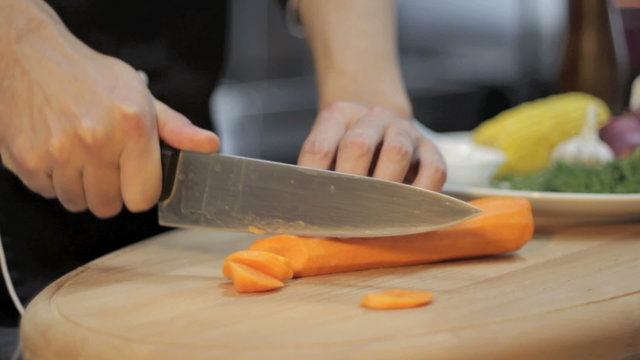 Chopping Up A Carrot