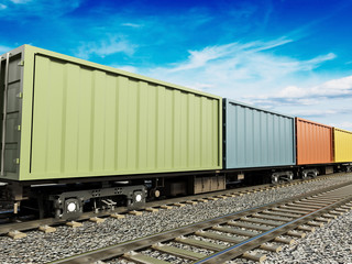 Obraz premium Cargo train