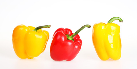 Red and yellow bell pepper