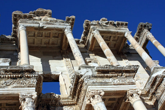 the ruins of the ancient city of Ephesus, Turkey