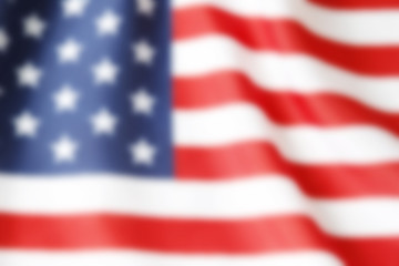 Obraz premium Blurry America flag