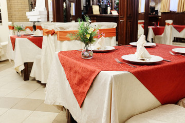 Interior of restaurant
