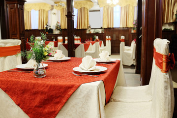 Interior of restaurant