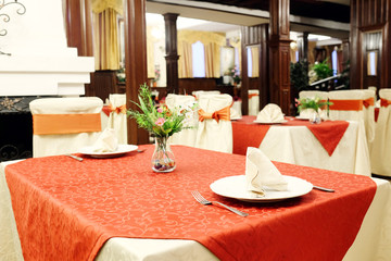 Interior of restaurant