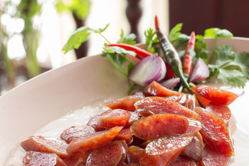 Chinese food sausage