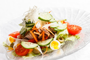 salad with vegetables and egg