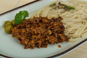 Spaghetti bolognese