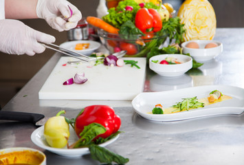 preparing food