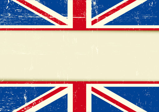 UK scratched horizontal background