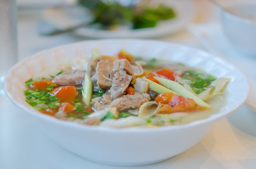 beef soup noodles