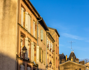 Fototapeta na wymiar Buildings in the historic center of Luneville - Lorraine, France