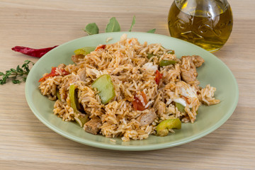 Fried rice with pork