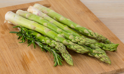 Raw asparagus