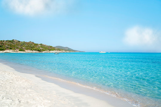 Plage de Saleccia the most beautiful beach of Corsica, France
