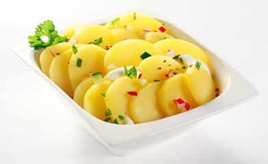 Gourmet Tasty Potato Slices with Herbs and Spices