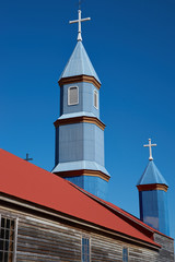 Iglesia de Tenaun on the island of Chiloe