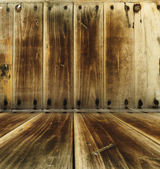 Fragment old wooden frame